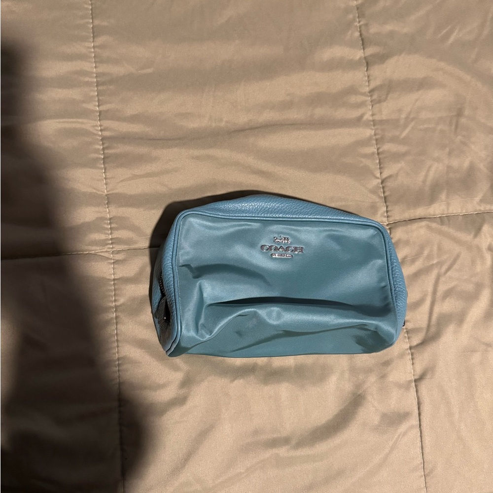 Coach and Four Blue Cosmetic Bag